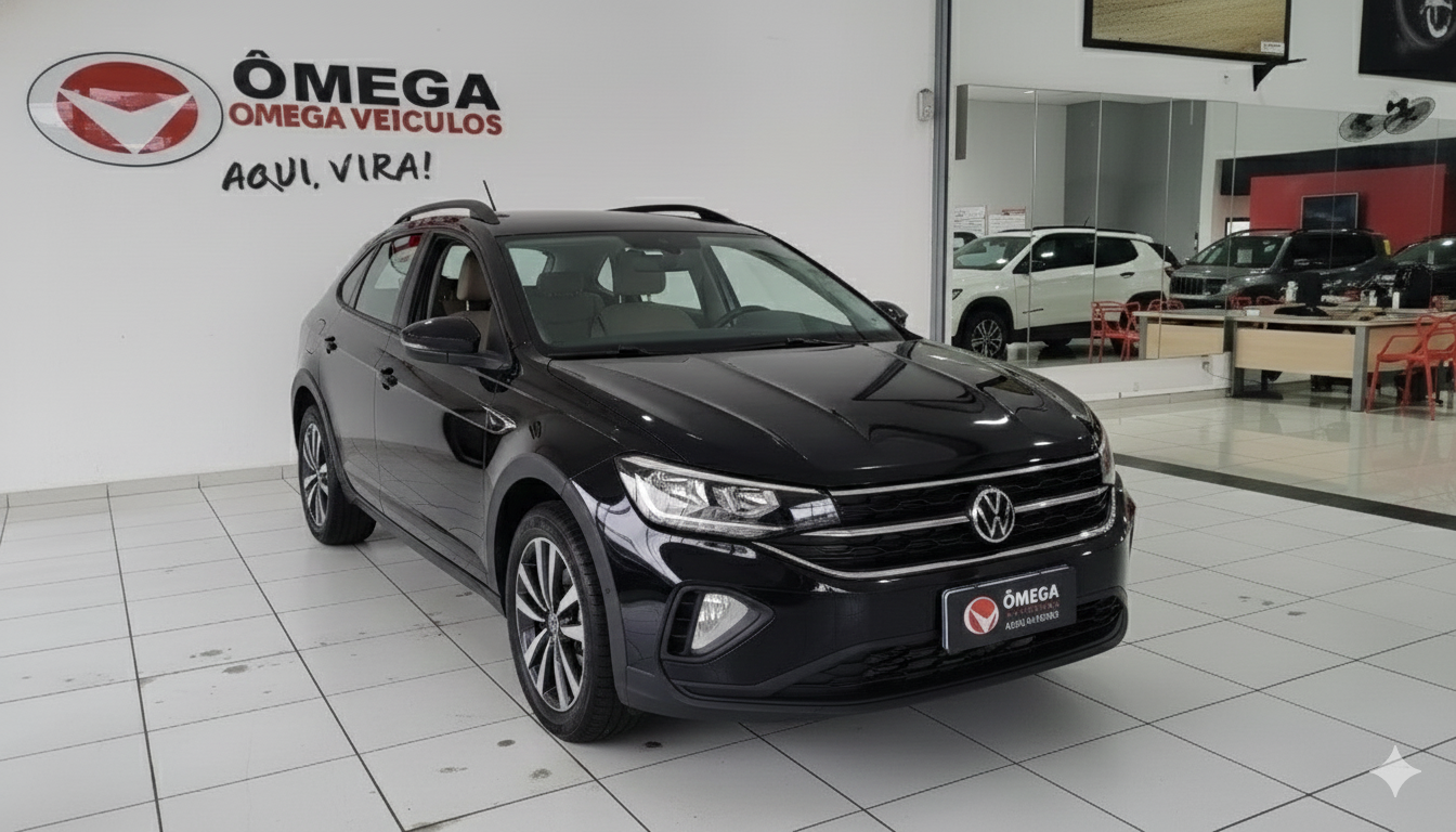 VW - VolksWagen VIRTUS Highline 200 TSI 1.0 Flex 12V Aut automatica black 2024 - VW - VolksWagen 2024